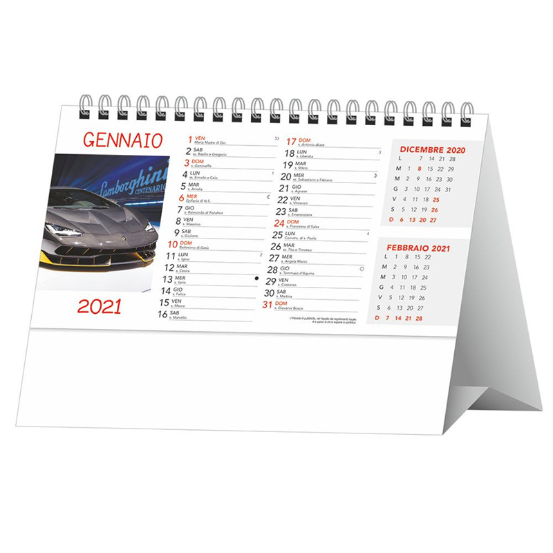 Calendario da tavolo Auto Sportive 2021